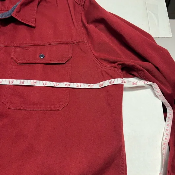 Pategonia XL men’s button up heavy duty shirt maroon/burgundy. - Picture 5 of 11